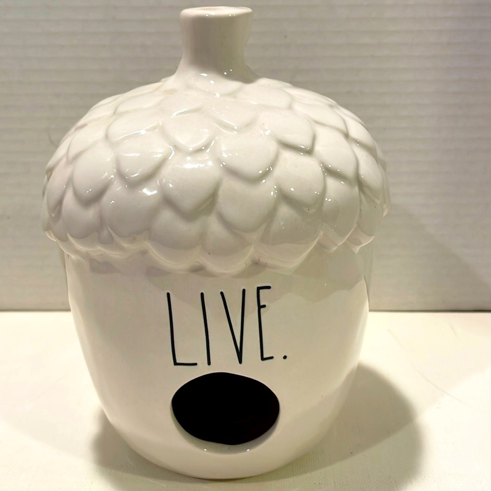 Rae Dunn Acorn birdhouse